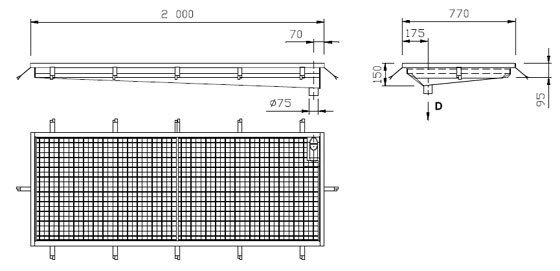 Figure - BDZ 01 disinfection ford for concealed mounting