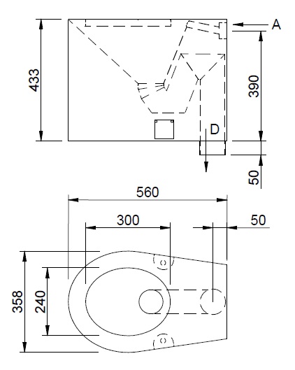 Figure - BSNZ 02 vandal-proof stainless steel toilet for free-standing