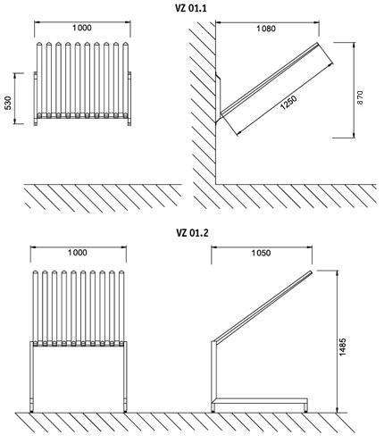 Figure - VZ 01 stainless steel hanger for working aprons